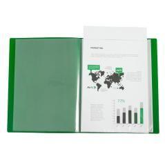 Carpeta liderpapel 60 fundas canguro pp din a4 verde translucido portada y lomo personalizable - Imagen 6