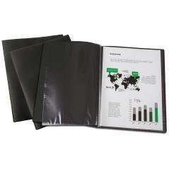 Carpeta liderpapel escaparate 80 fundas polipropileno din a4 negro opaco - Imagen 5