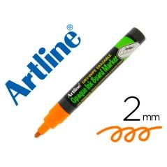 Rotulador artline pizarra epd-4 color naranja fluorescente opaque ink board punta redonda 2 mm PACK 12 UNIDADES