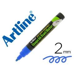 Rotulador artline pizarra epd-4 color azul opaque ink board punta redonda 2 mm PACK 12 UNIDADES