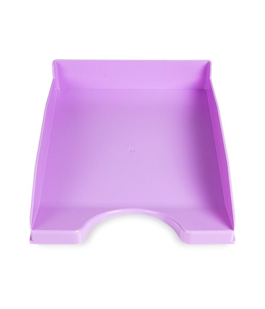 Bandeja sobremesa plástico q-connect lavanda opaco 240x70x340 mm PACK 6 UNIDADES - Imagen 3