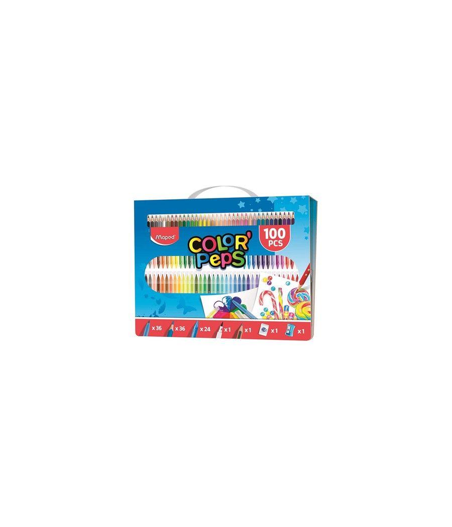 Estuche pintura maped color peps kit 100 piezas surtidas - Imagen 2