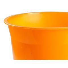 Papelera plástico q-connect naranja translucido 13 litros dim. 275x285 mm - Imagen 5