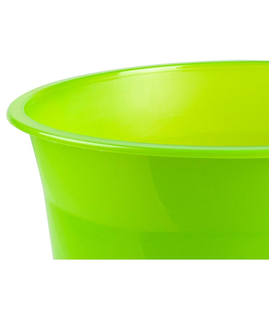 Papelera plástico q-connect verde translucido 13 litros dim. 275x285 mm - Imagen 5