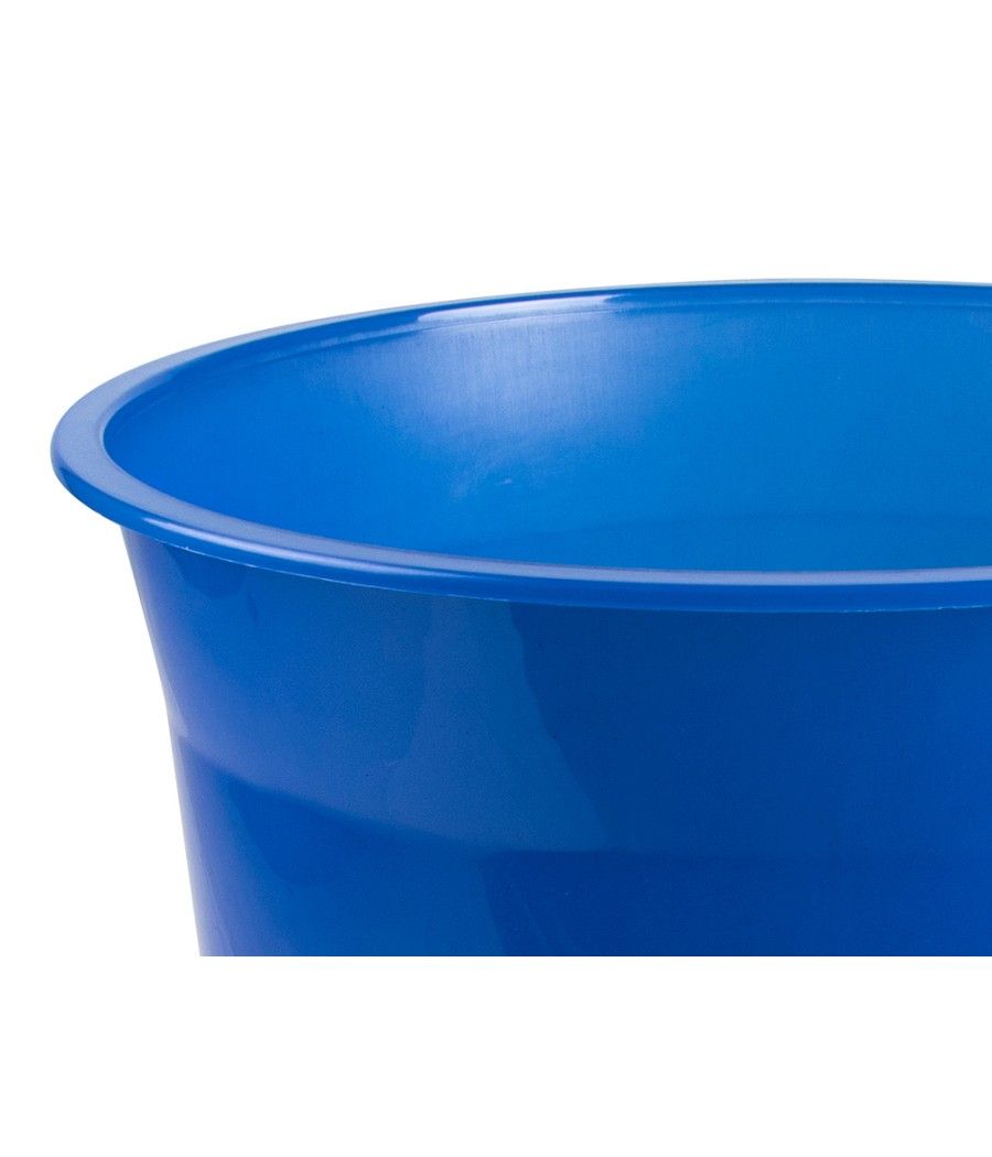Papelera plástico q-connect azul translucido 13 litros dim. 275x285 mm - Imagen 5