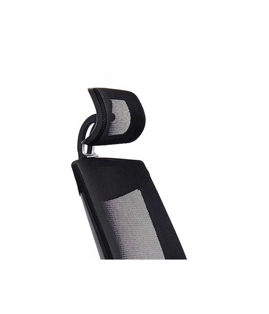 Silla de dirección q-connect ergonomica base metal respaldo alto con reposacabeza ajustable - Imagen 4