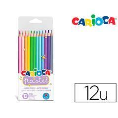 Lápices carioca pastel blister de 12 colores surtidos - Imagen 2