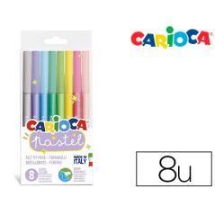 Rotulador carioca pastel blister de 8 colores surtidos - Imagen 2