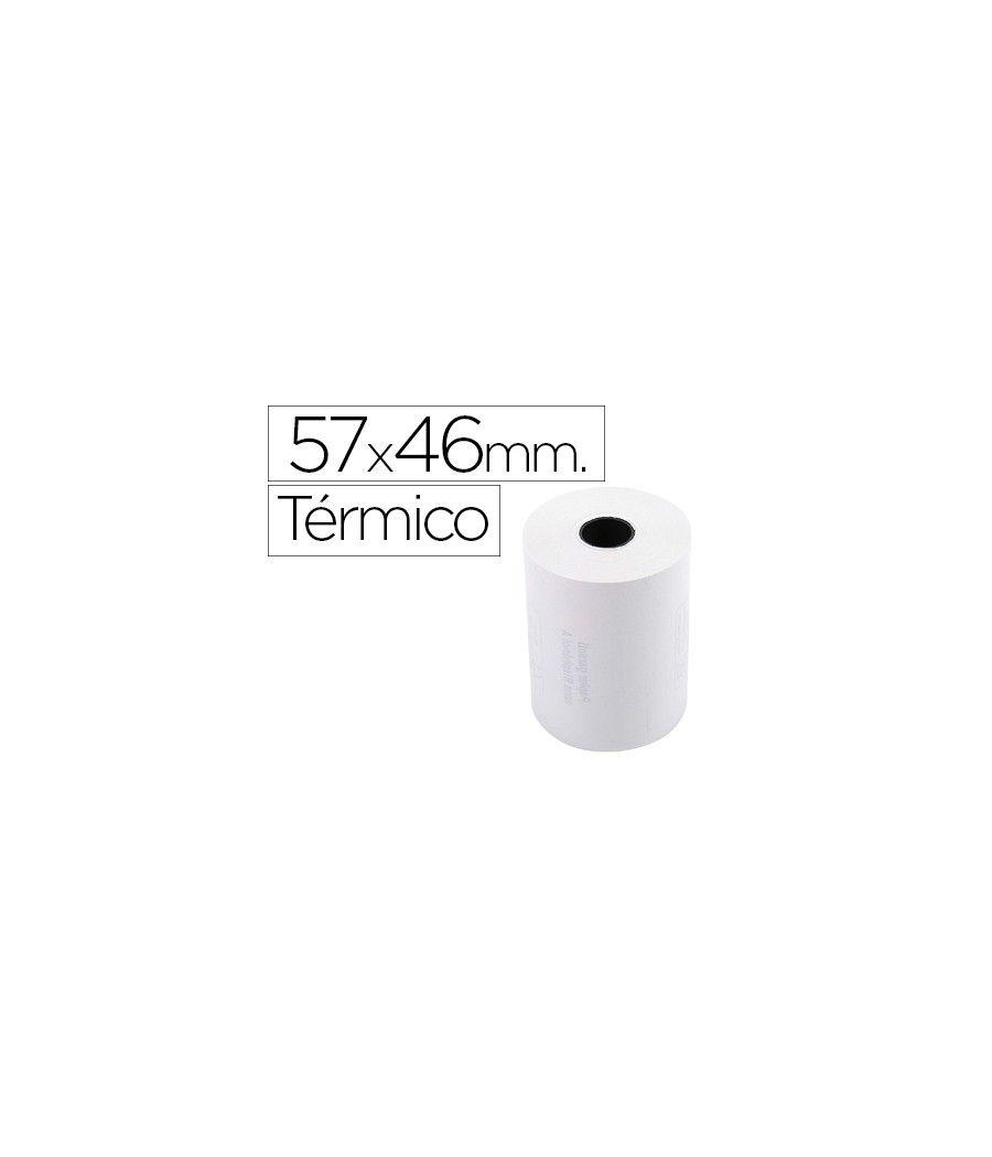 Rollo sumadora exacompta termico 57 mm x 46 mm 55 g/m2 sin bisfenol a PACK 10 UNIDADES - Imagen 2