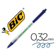 Bolígrafo bic ecolutions clic stic azul PACK 50 UNIDADES