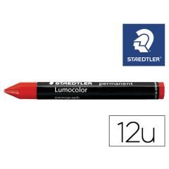 Cera staedtler para marcar rojo lumocolor permanente omnigraph 236 caja de 12 unidades - Imagen 2