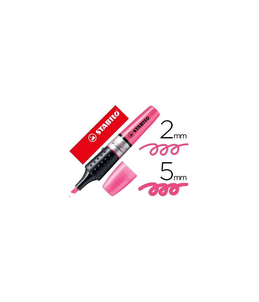 Rotulador stabilo boss luminator rosa tinta líquida PACK 5 UNIDADES - Imagen 2