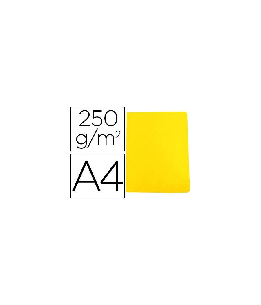 Subcarpeta cartulina gio simple intenso din a4 amarillo 250g/m2 PACK 50 UNIDADES - Imagen 2