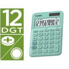 Calculadora casio ms-20uc-gn sobremesa 12 dígitos tax +/- color verde - Imagen 2