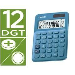 Calculadora casio ms-20uc-bu sobremesa 12 dígitos tax +/- color azul - Imagen 2