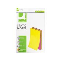 Bloc de notas electrostaticas quita y pon q-connect 210x297 mm 100 hojas 5 colores fluorescentes - Imagen 3