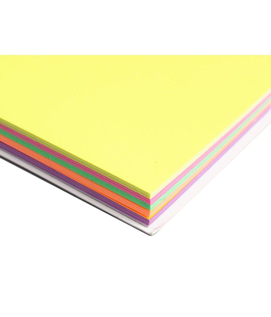 Bloc de notas electrostaticas quita y pon q-connect 70x100 mm 100 hojas 5 colores fluorescentes - Imagen 7