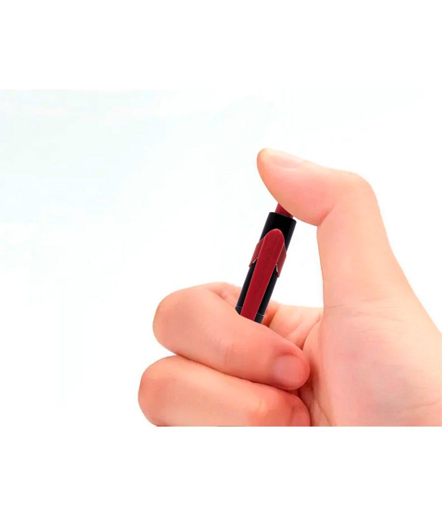 Bolígrafo q-connect retráctil con grip 0,7 mm color rojo PACK 12 UNIDADES - Imagen 5