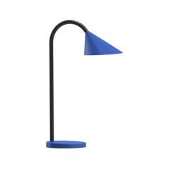 Lampara de escritorio unilux sol led 4w brazo flexible abs y metal azul base 14 cm diametro - Imagen 2