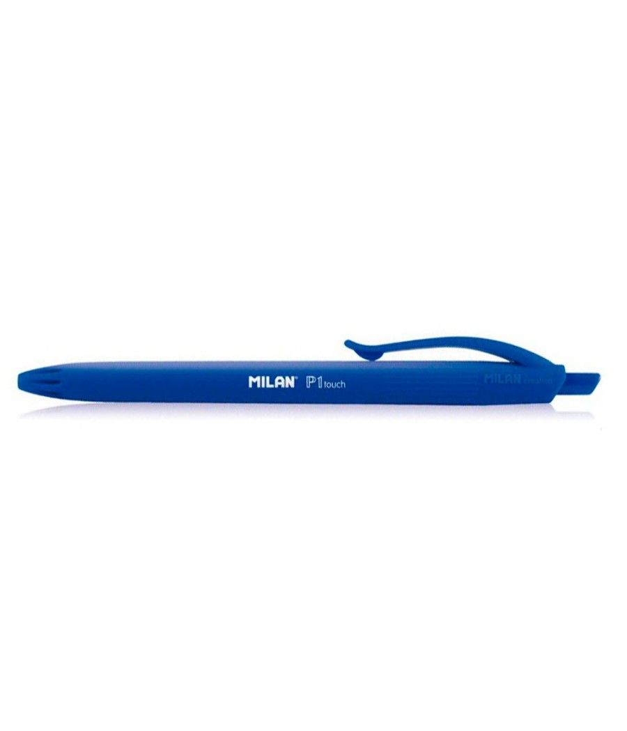 Bolígrafo milan p1 retráctil 1 mm touch azul PACK 25 UNIDADES - Imagen 6