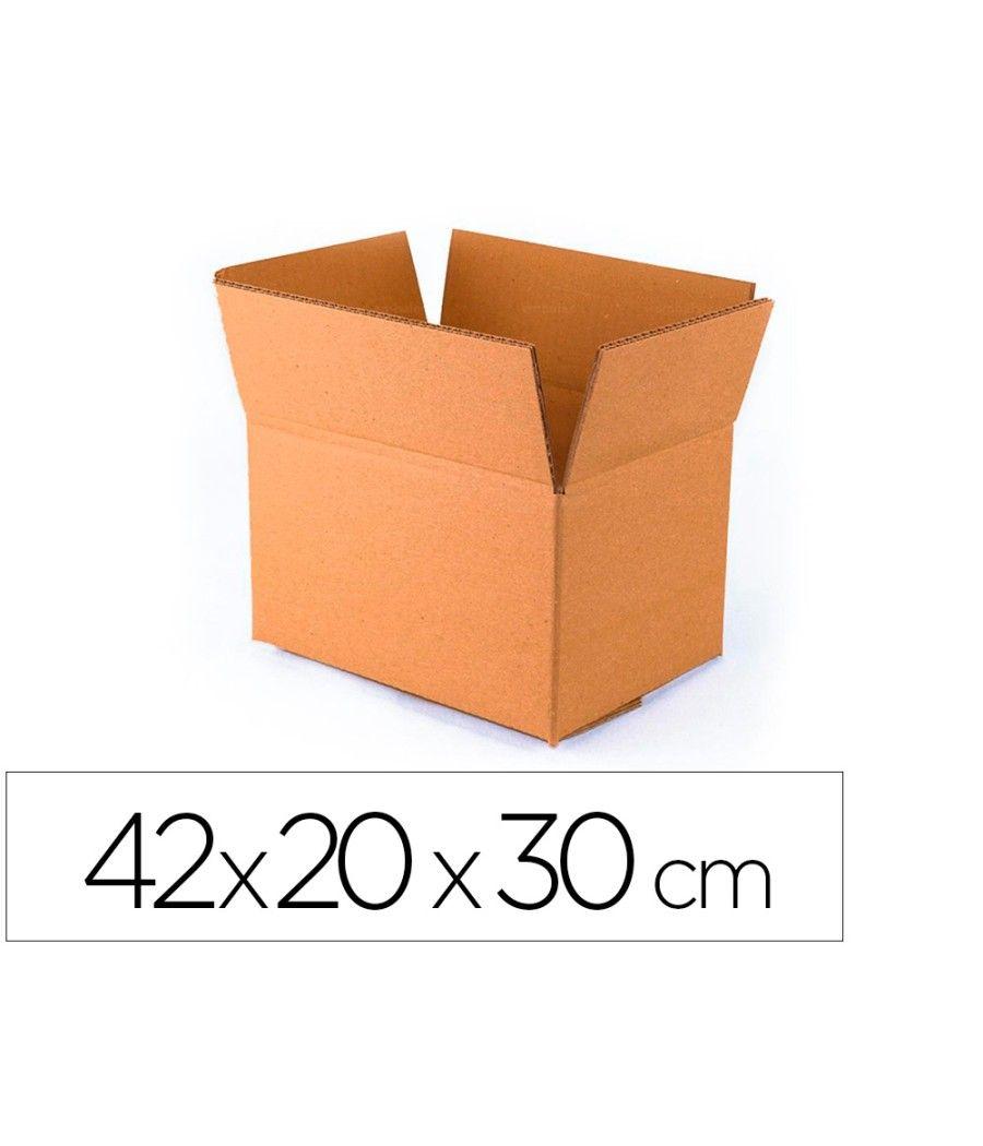 Caja de embalar marron q-connect doble canal 420x200x300 mm PACK 15 UNIDADES - Imagen 2