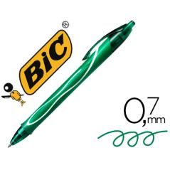 Bic bolÍgrafo tinta de gel retrÁctil gel-ocity quick dry verde caja -12u-