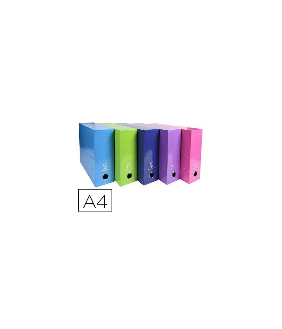 Caja transferencia exacompta iderama din a4 lomo 90 mm colores surtidos PACK 5 UNIDADES - Imagen 2