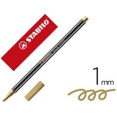 Stabilo pen 68 metallic rotulador oro caja -10u-