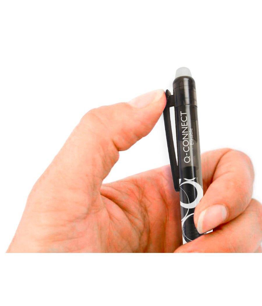 Bolígrafo q-connect retráctil borrable 0,7 mm color negro PACK 10 UNIDADES - Imagen 5