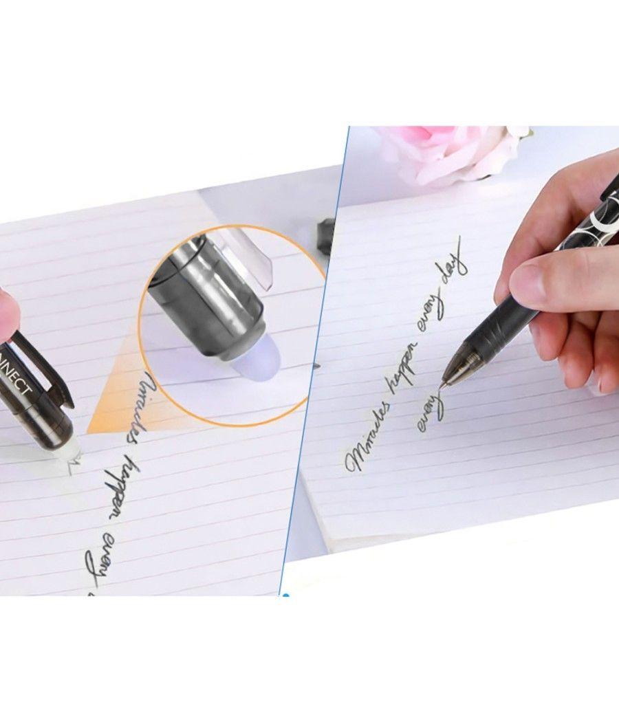 Bolígrafo q-connect retráctil borrable 0,7 mm color negro PACK 10 UNIDADES - Imagen 6