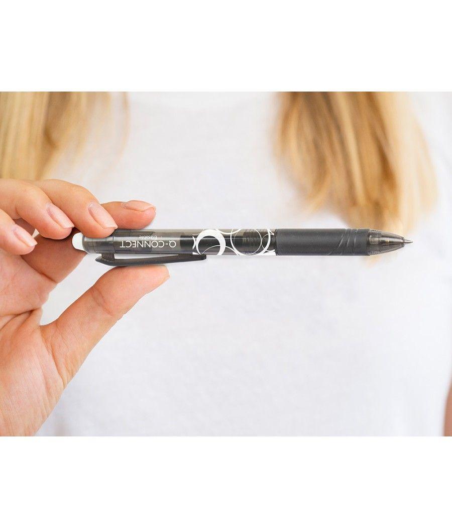 Bolígrafo q-connect retráctil borrable 0,7 mm color negro PACK 10 UNIDADES - Imagen 7