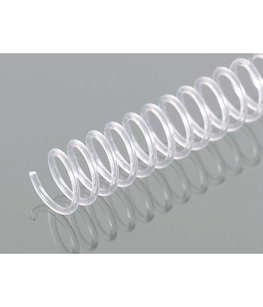 Espiral plástico q-connect transparente 32 5:1 6mm 1,8mm caja de 100 unidades - Imagen 4