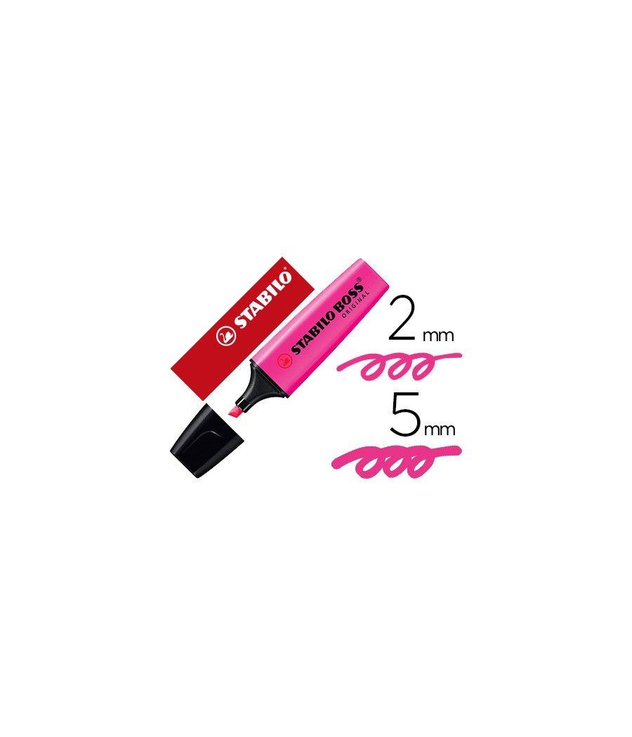 Rotulador stabilo boss fluorescente 70 magenta PACK 10 UNIDADES - Imagen 2