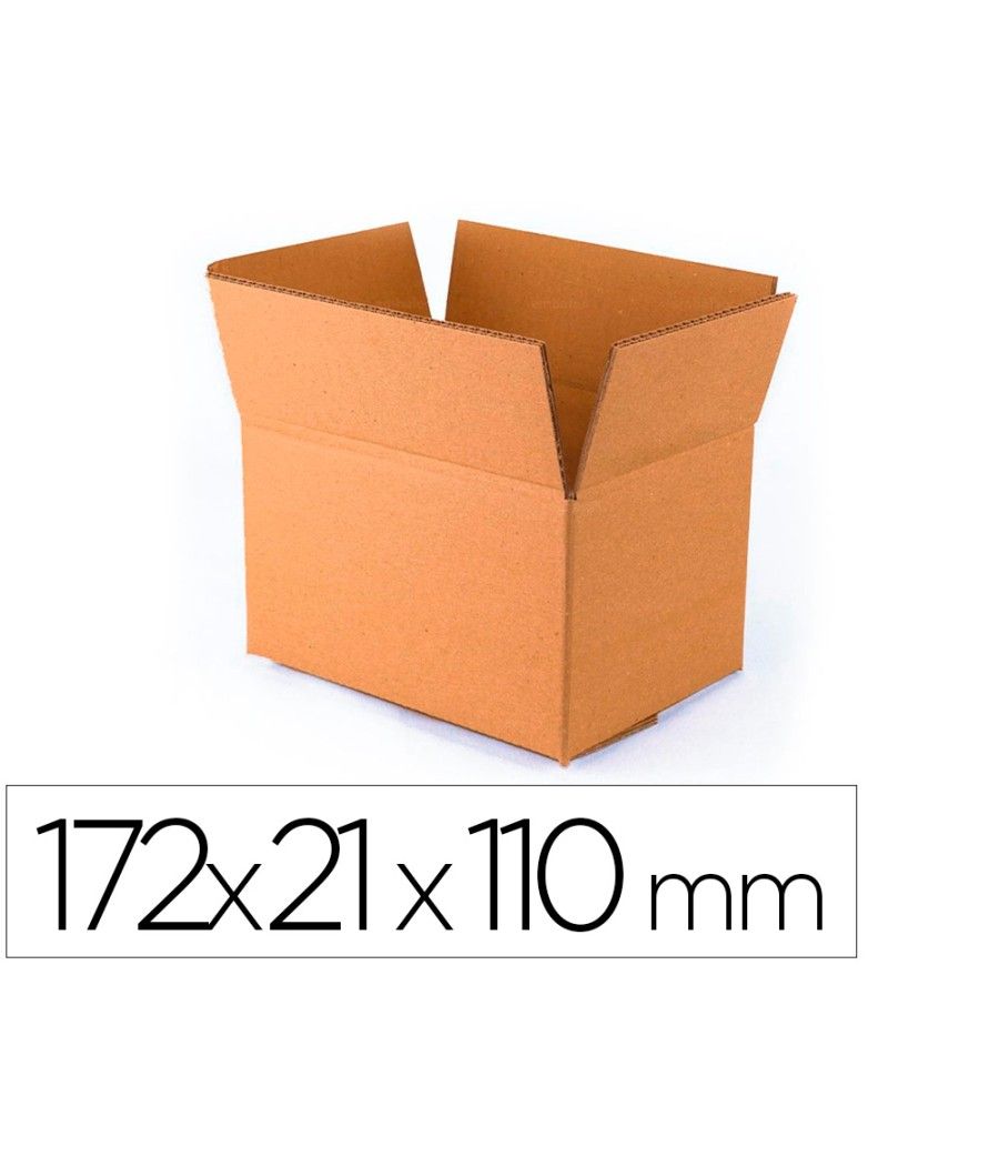 Caja para embalar q-connect usos varios cartón doble canal marron 172x217x110 mm - Imagen 2