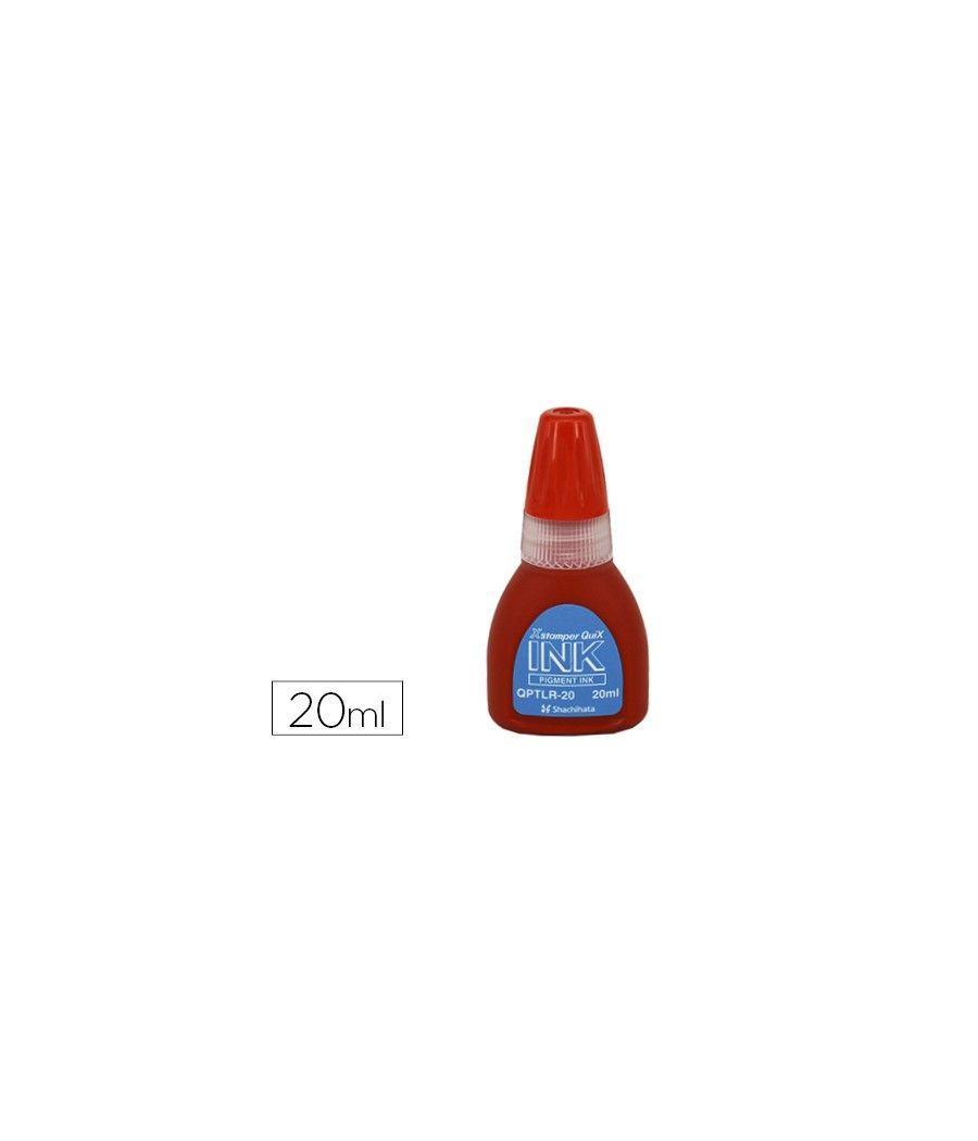 Tinta x'stamper quix para sellos roja bote de 20 ml - Imagen 2