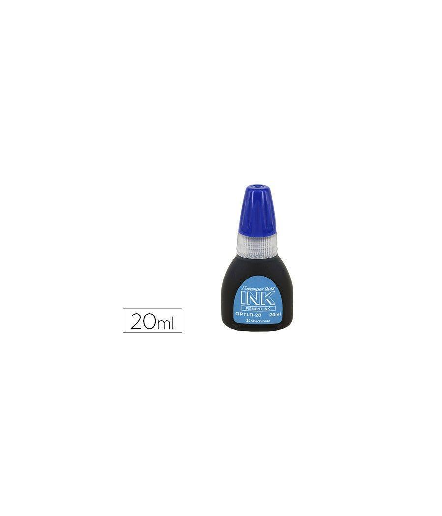 Tinta x'stamper quix para sellos azul bote de 20 ml - Imagen 2