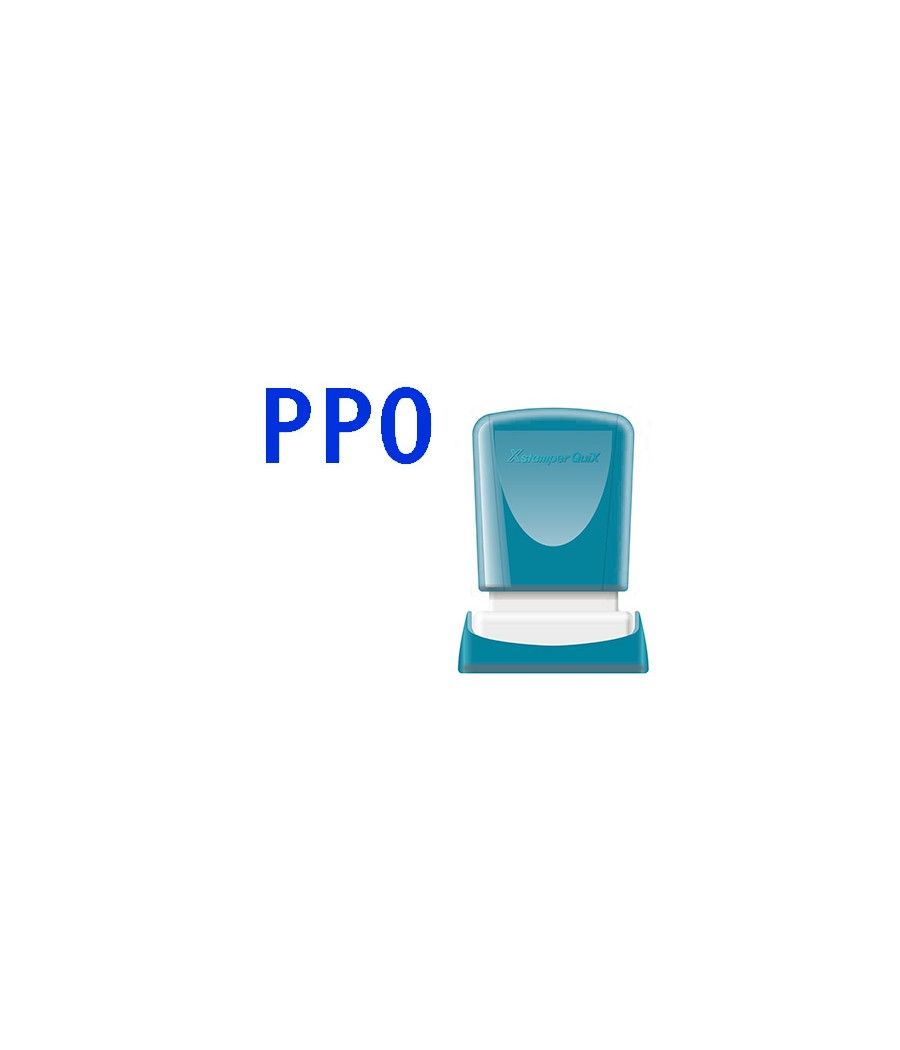 Sello x'stamper quix personalizable color azul medidas 11x25 mm q-04 - Imagen 2