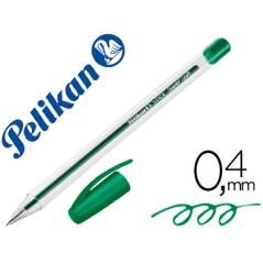 Bolígrafo pelikan stick super soft verde PACK 50 UNIDADES