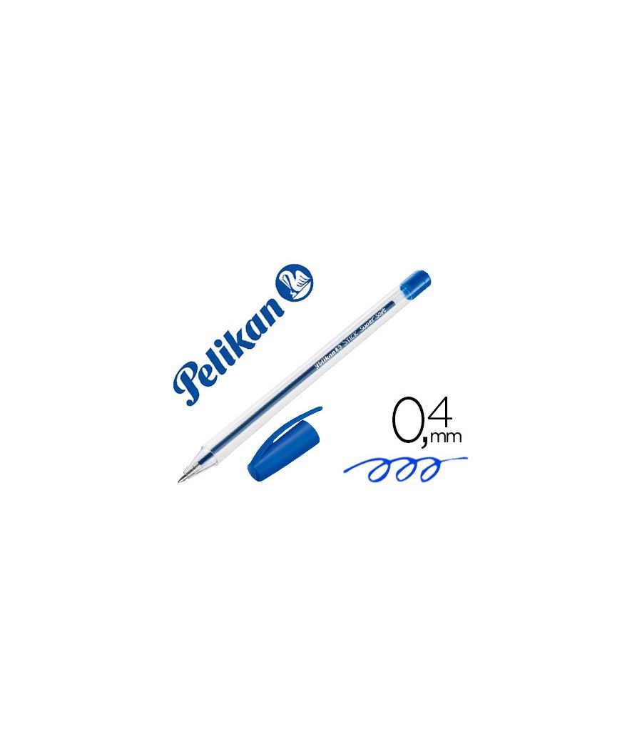 Bolígrafo pelikan stick super soft azul PACK 50 UNIDADES - Imagen 2