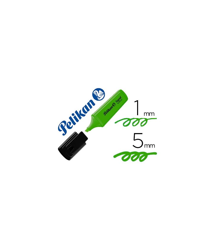 Rotulador pelikan fluorescente textmarker signal verde PACK 10 UNIDADES - Imagen 2