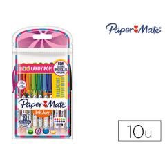 Bolígrafo paper mate inkjoy 100 candy pop blister de 10 unidades colores surtidos - Imagen 2