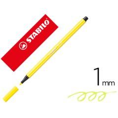Rotulador stabilo acuarelable pen 68 amarillo limon 1 mm PACK 10 UNIDADES - Imagen 2