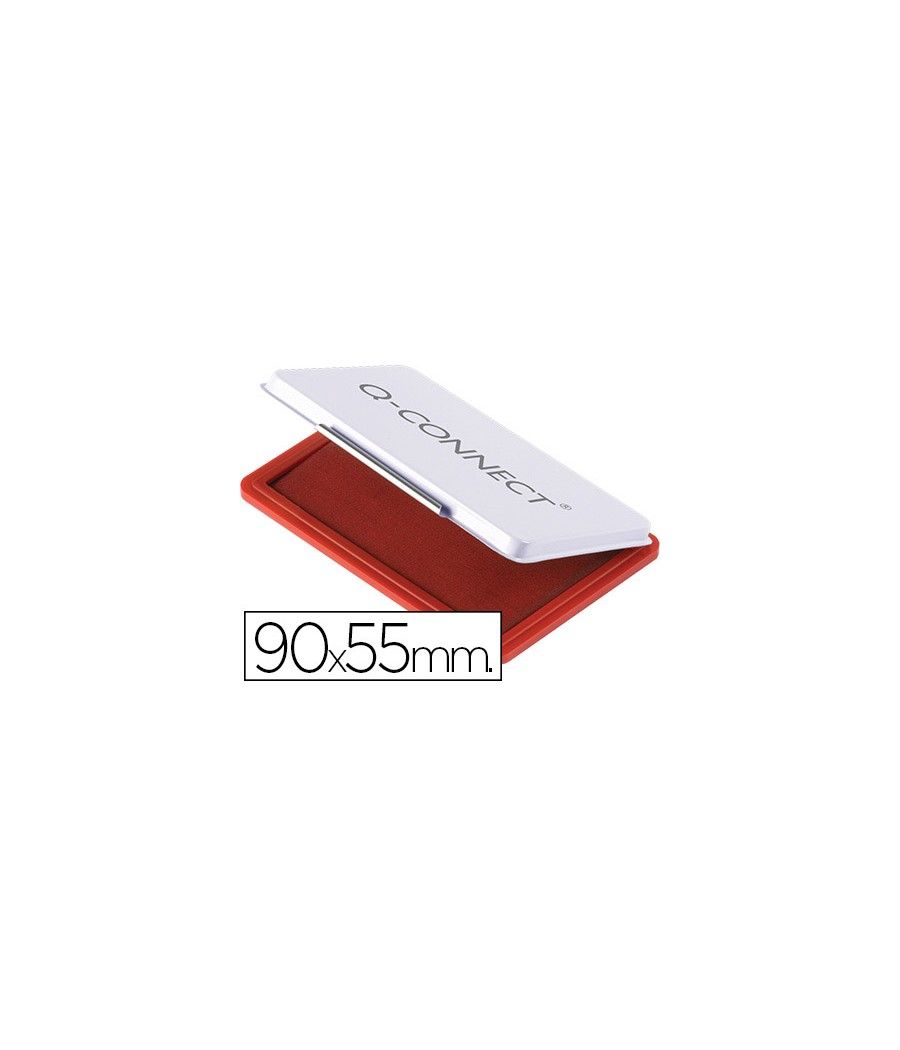 Tampón q-connect n.3 90x55 mm rojo - Imagen 2