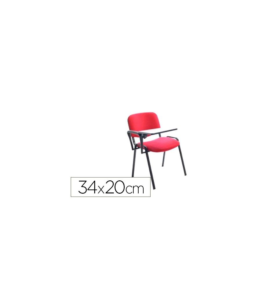 Pala escritura rocada derecha para silla confidente plegable pvc 34x20 cm color negro - Imagen 2