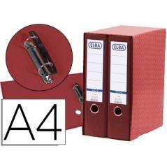 Modulo elba 2 archivadores de palanca din a4 con rado 2 anillas rojo lomo de 80 mm - Imagen 2
