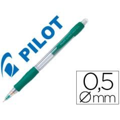 Portaminas pilot super grip verde 0,5 mm sujecion de caucho PACK 12 UNIDADES