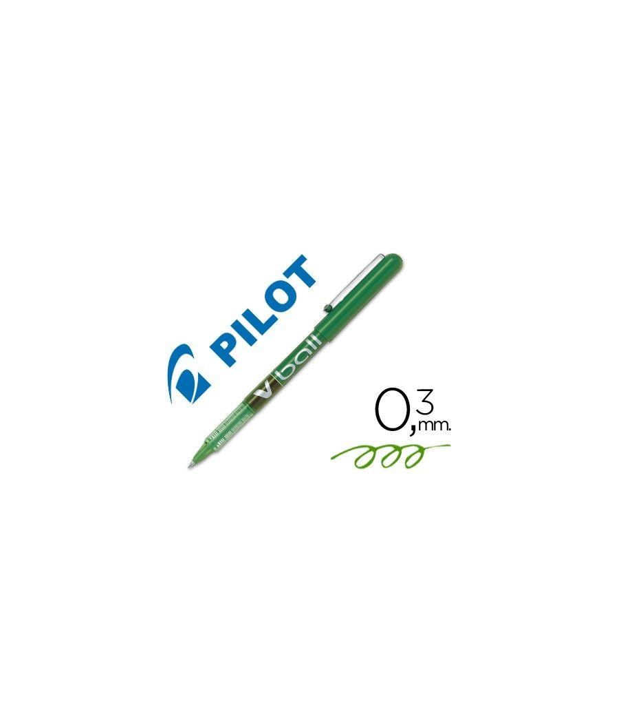 Rotulador pilot roller v-ball verde 0.5 mm PACK 12 UNIDADES - Imagen 2