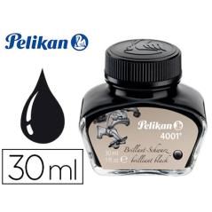 Tinta estilográfica pelikan 4001 negro brillante frasco 30 ml