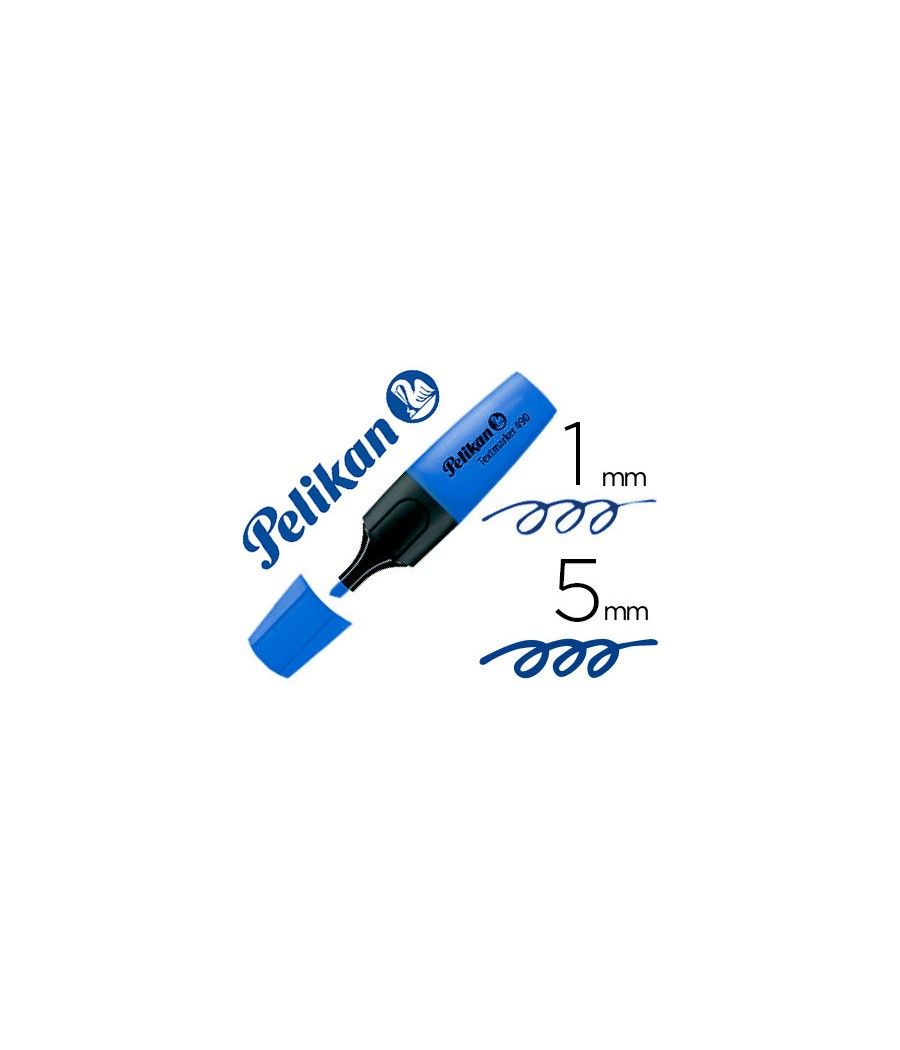 Rotulador pelikan fluorescente textmarker 490 azul PACK 10 UNIDADES - Imagen 2