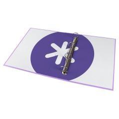 Carpeta 4 anillas 40 mm mixtas liderpapel antartik a4 forrada color lavanda - Imagen 9